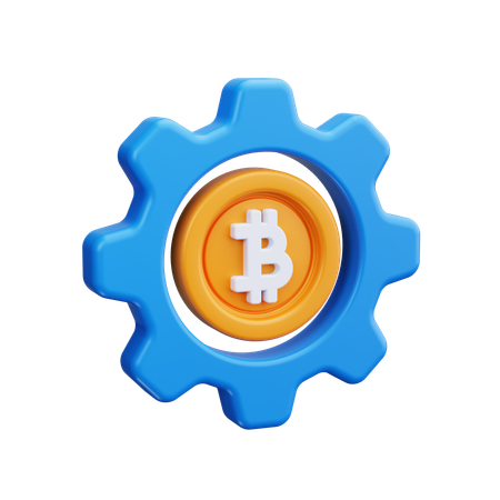 Bitcoin-Einstellungen  3D Icon