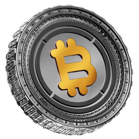 Bitcoin embrulhado  3D Icon