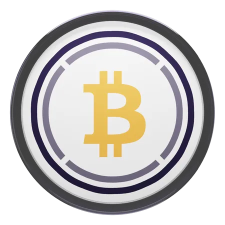 Bitcoin embrulhado  3D Icon