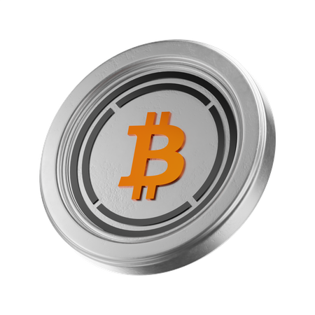 Bitcoin embrulhado  3D Icon
