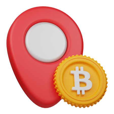 Emplacement des bitcoins  3D Icon