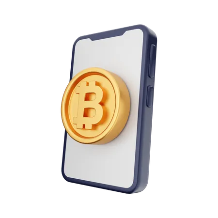 Bitcoins en línea  3D Icon