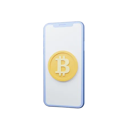 Bitcoins en línea  3D Icon