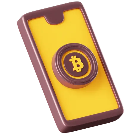 Bitcoins en línea  3D Icon