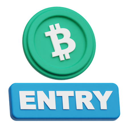 Bitcoin Entry  3D Icon