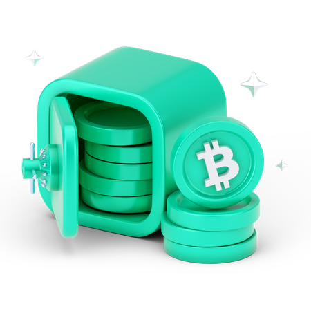 Économies de bitcoins  3D Icon