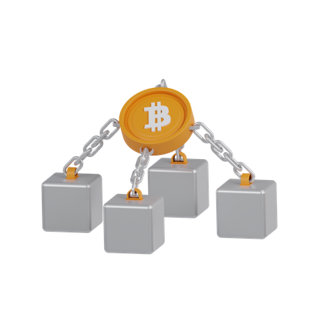 Bitcoin et crypto-monnaie  3D Icon