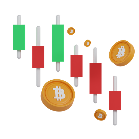 Bitcoin et crypto-monnaie  3D Icon