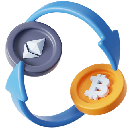 Bitcoin Exchange 3 D Icon 3D Icon