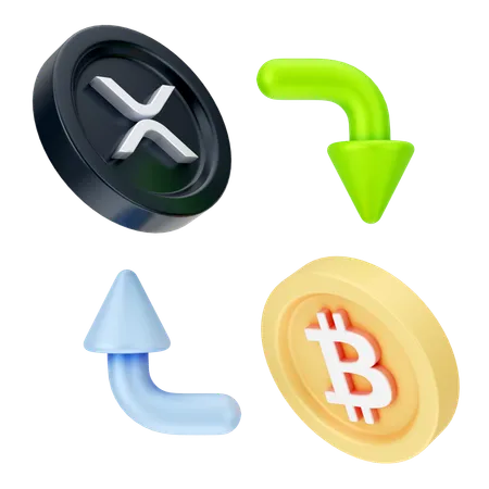 ビットコイン取引所  3D Icon