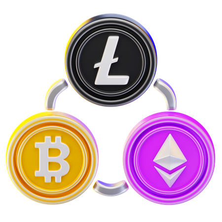 ビットコイン取引所  3D Icon