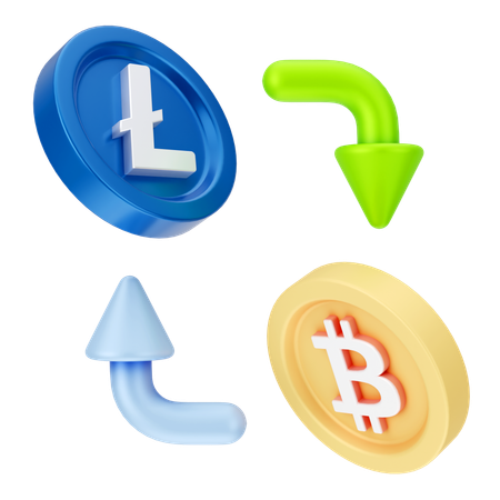 ビットコイン取引所  3D Icon