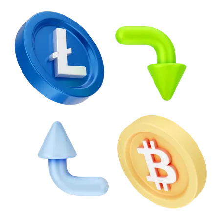 비트코인 거래소  3D Icon