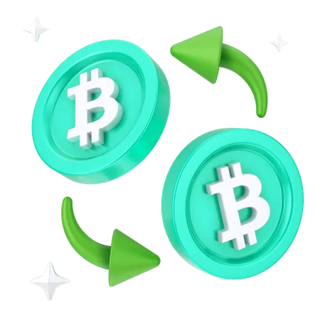 ビットコイン取引所  3D Icon