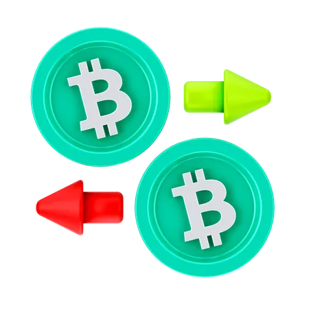 ビットコイン取引所  3D Icon