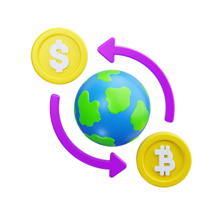 ビットコイン取引所  3D Icon