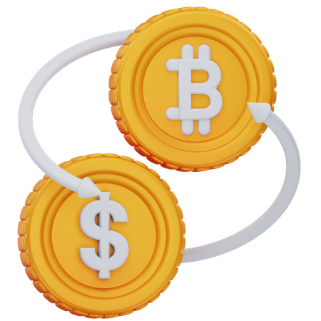 Bitcoin Exchange  3D Icon