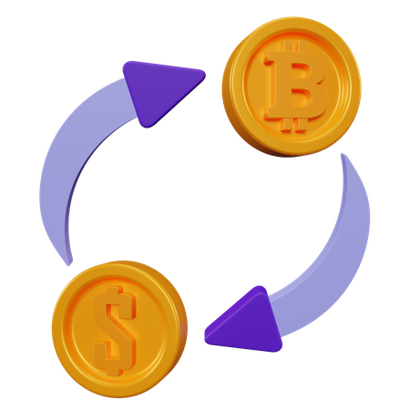 Bitcoin Exchange  3D Icon