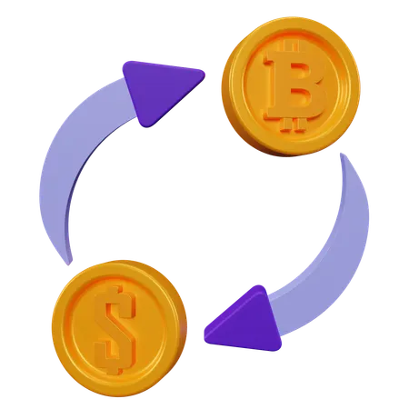 Bitcoin Exchange  3D Icon