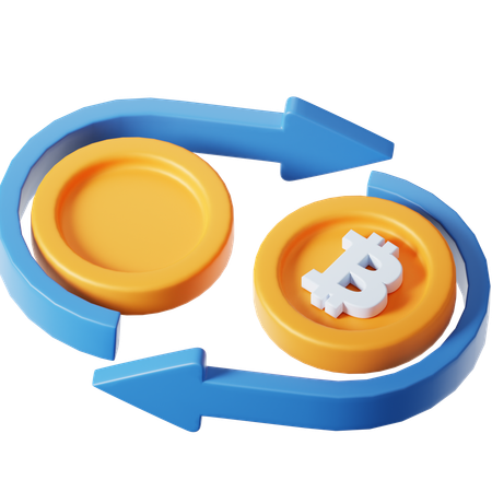 Bitcoin Exchange  3D Icon