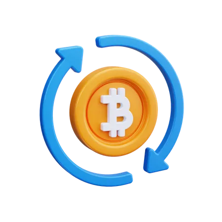 Bitcoin exchange  3D Icon