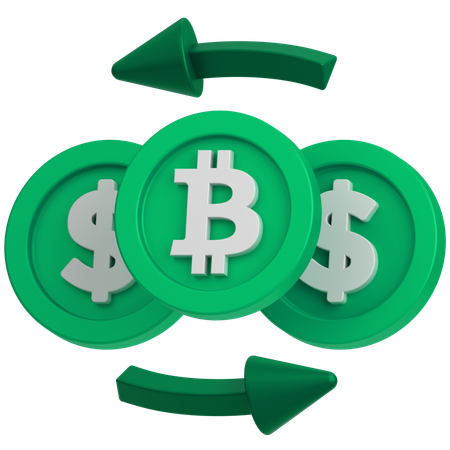 Bitcoin Exchange  3D Icon
