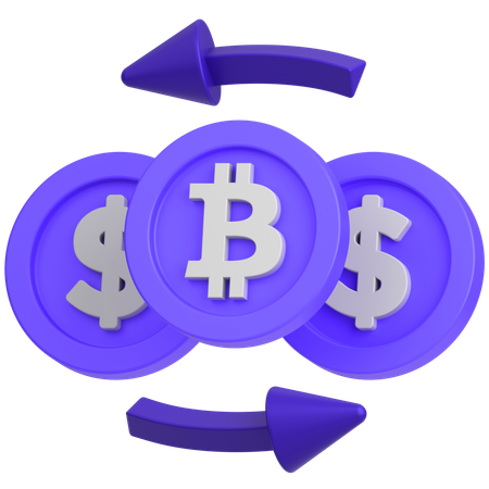 Bitcoin Exchange  3D Icon