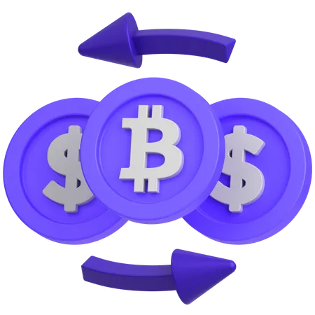Bitcoin Exchange  3D Icon