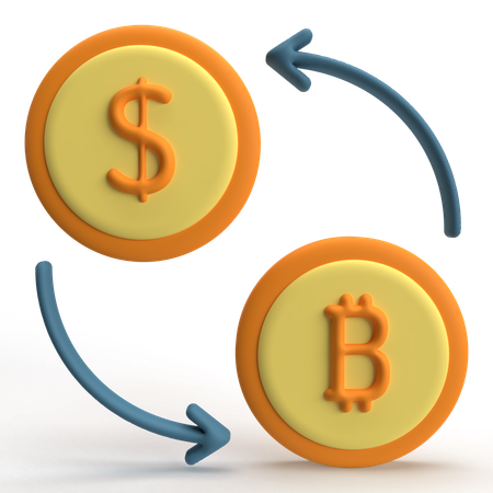 Bitcoin Exchange  3D Icon