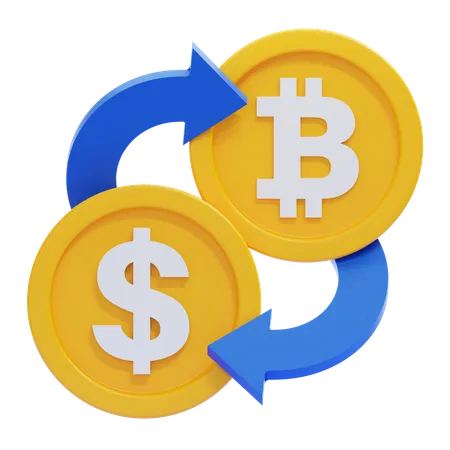 Bitcoin Exchange  3D Icon