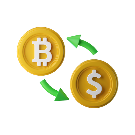 Bitcoin Exchange  3D Icon