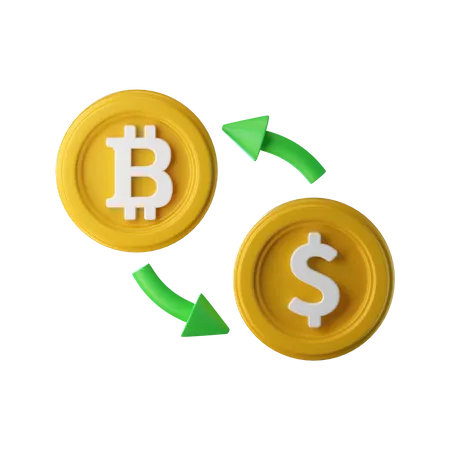 Bitcoin Exchange  3D Icon