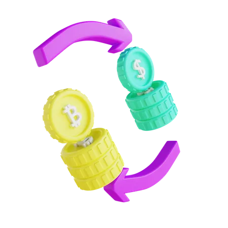 Bitcoin Exchange  3D Icon