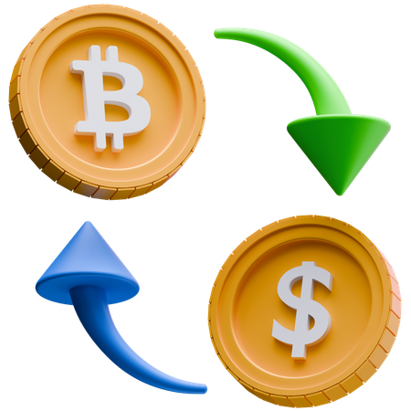 Bitcoin Exchange  3D Icon