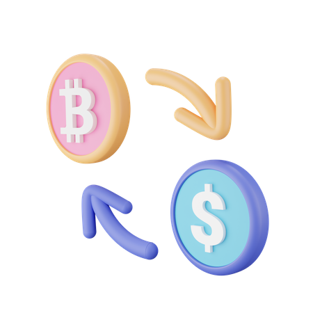 Bitcoin Exchange  3D Icon