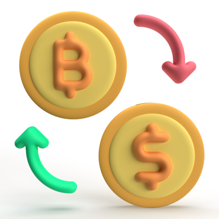 Bitcoin Exchange  3D Icon