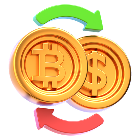 Bitcoin Exchange  3D Icon