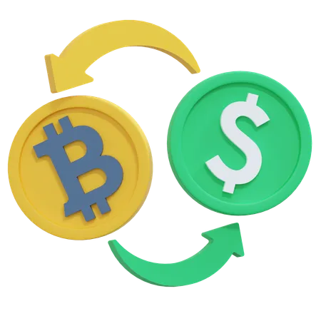 Bitcoin Exchange  3D Icon