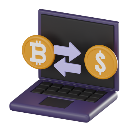 Bitcoin Exchange  3D Icon