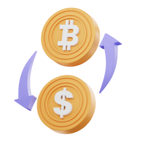 Bitcoin Exchange  3D Icon