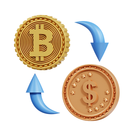 Bitcoin Exchange  3D Icon