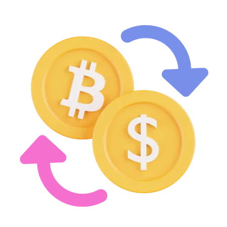 Bitcoin Exchange  3D Icon