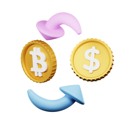 Bitcoin Exchange  3D Icon