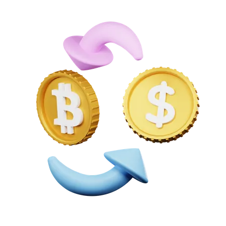 Bitcoin Exchange  3D Icon