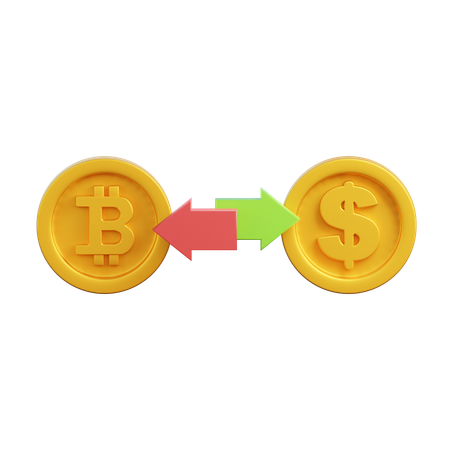 Bitcoin Exchange  3D Icon