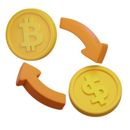 Bitcoin Exchange  3D Icon