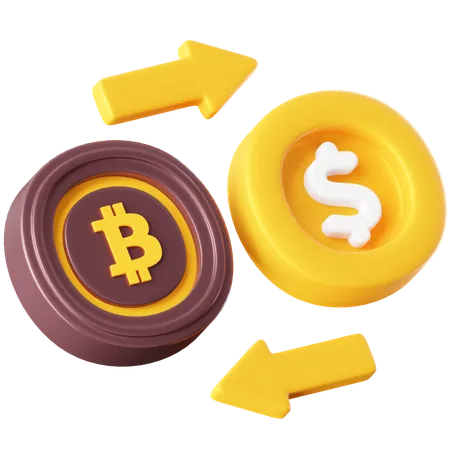 Bitcoin Exchange  3D Icon