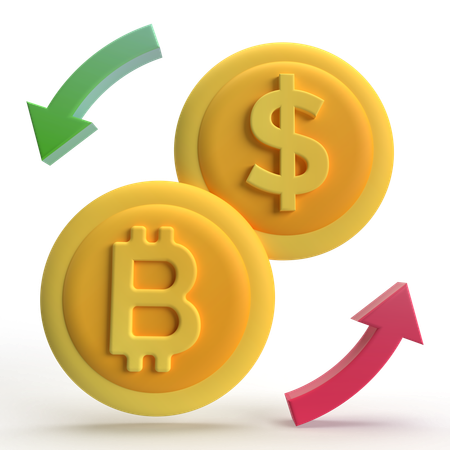 Bitcoin Exchange  3D Icon