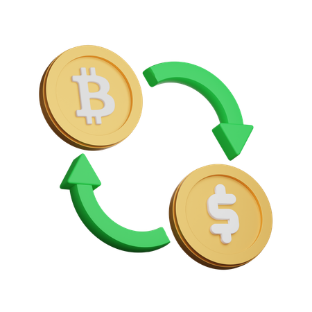 Bitcoin Exchange  3D Icon