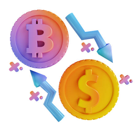 Bitcoin exchange  3D Icon